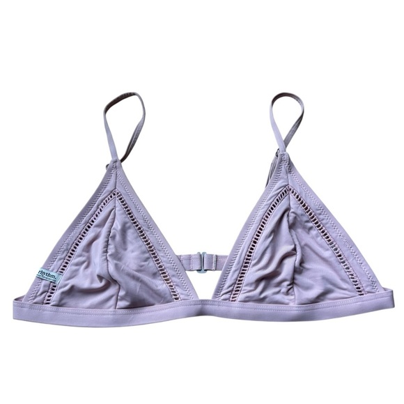 Rhythm Light Pink Triangle Bralette Size XL - Picture 3 of 7